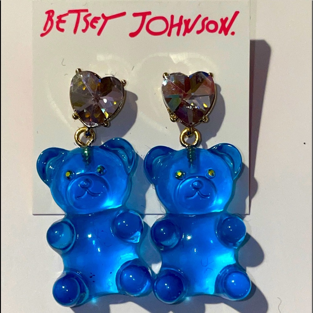 Betsy Johnson Gummy Bear drop blue